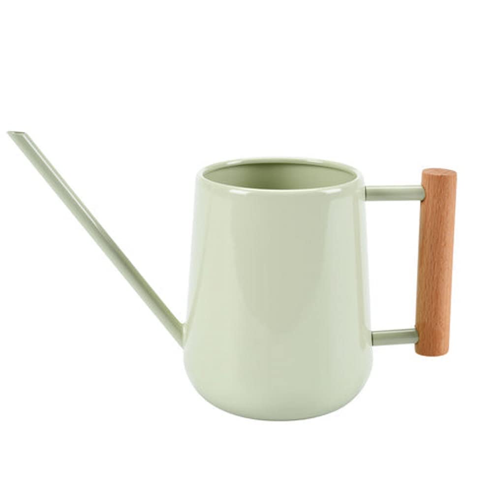 Burgon And Ball Indoor Lightweight 07L Watering Can With Wooden Handle In Jade Green