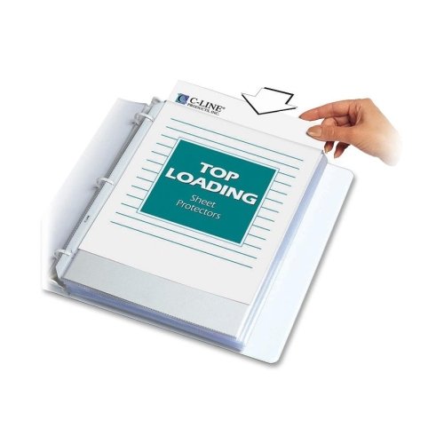 Wholesale Case Of 25 - C-Line Polypropylene Top-Loading Sheet Protectors-Top-Load Sheet Protct,Standard-Wt,Non-Glare,Ltr,50/Bx,C