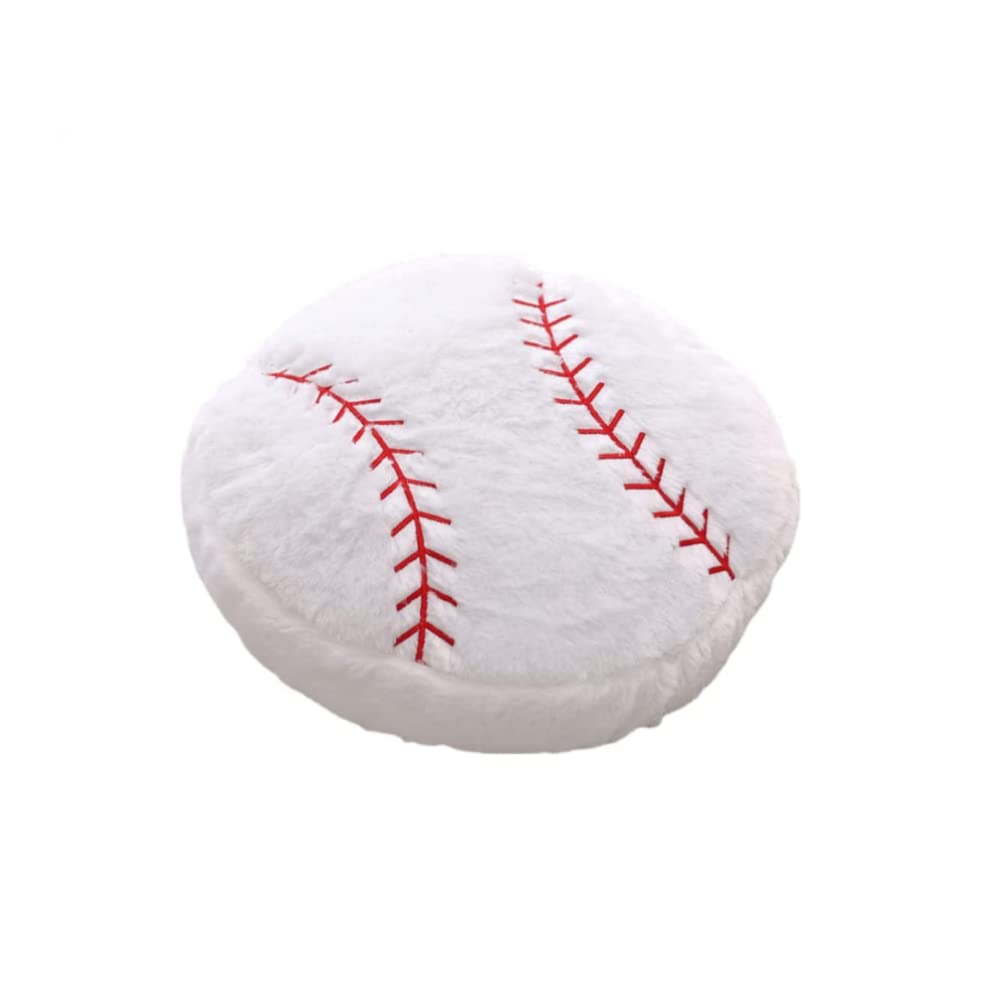 Ophrbu Baseball Sports Pillow Fluffy Soft Throw Pillow Toy ,14' Durable Sport Baseball Plush Toys,Plush Pillow Toys Gift For Ki