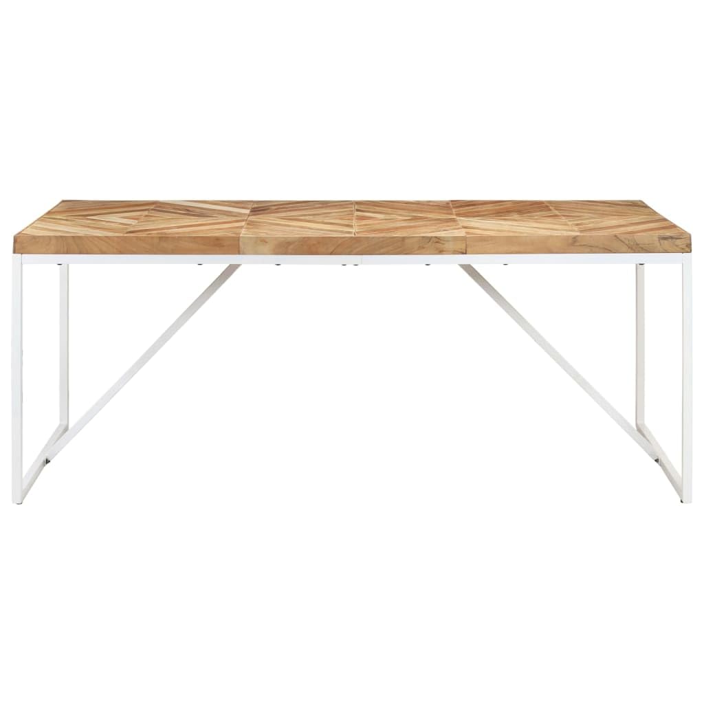 vidaXL Dining Table 70.9&quot;x35.4&quot;x29.9&quot; Solid Acacia and Mango Wood
