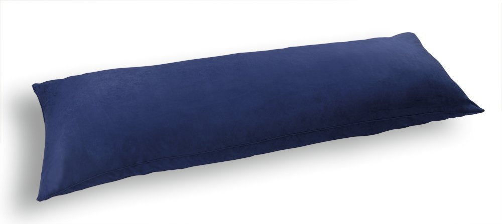 Newpoint International Inc. Microsuede Body Pillow Cover With Double Sided Zippers, Navy