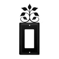 Village Wrought Iron Leaf Fan Single GFCI Cover