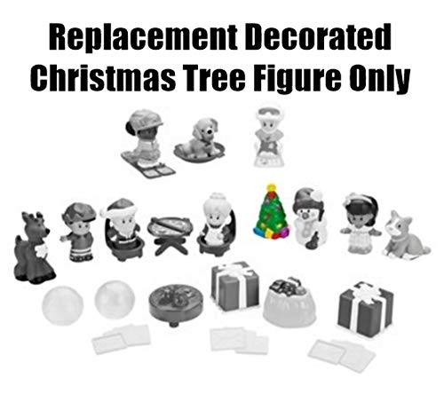 Replacement Part For Fisher-Price Little People Advent Calendar - Dgf96 ~ Includes One Decorated Christmas Tree Approximately 2.