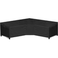 Wleafj Patio V-Shaped Sectional Sofa Cover Waterproof, Heavy Duty Outdoor Sectional Couch Cover, Lawn Patio Furniture Cover With Air Vent 70' L (On Each Side) X 33.5' D X 31' H, Black