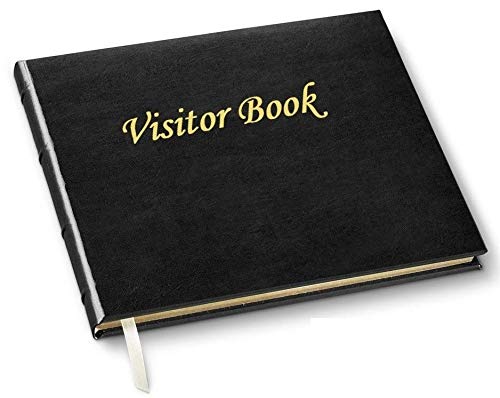 True-Ally Visitors Guest Notebook/Visitor Log Book/Visitor Registration Book/Business/Hotels/Guest Houses/Reception Faux Leather