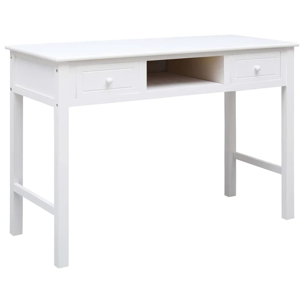 vidaXL Writing Desk, Computer Desk with Storage Drawers, Laptop Table for Home Office, Workstation Table, Farmhouse Scandinavian