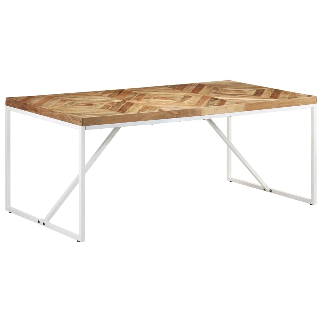 vidaXL Dining Table 70.9&quot;x35.4&quot;x29.9&quot; Solid Acacia and Mango Wood