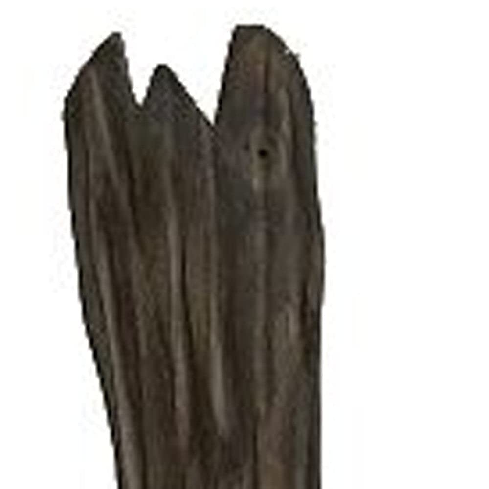 HomeRoots 10' X 7' X 70' Weathered Brown Organic Wood Sculpture