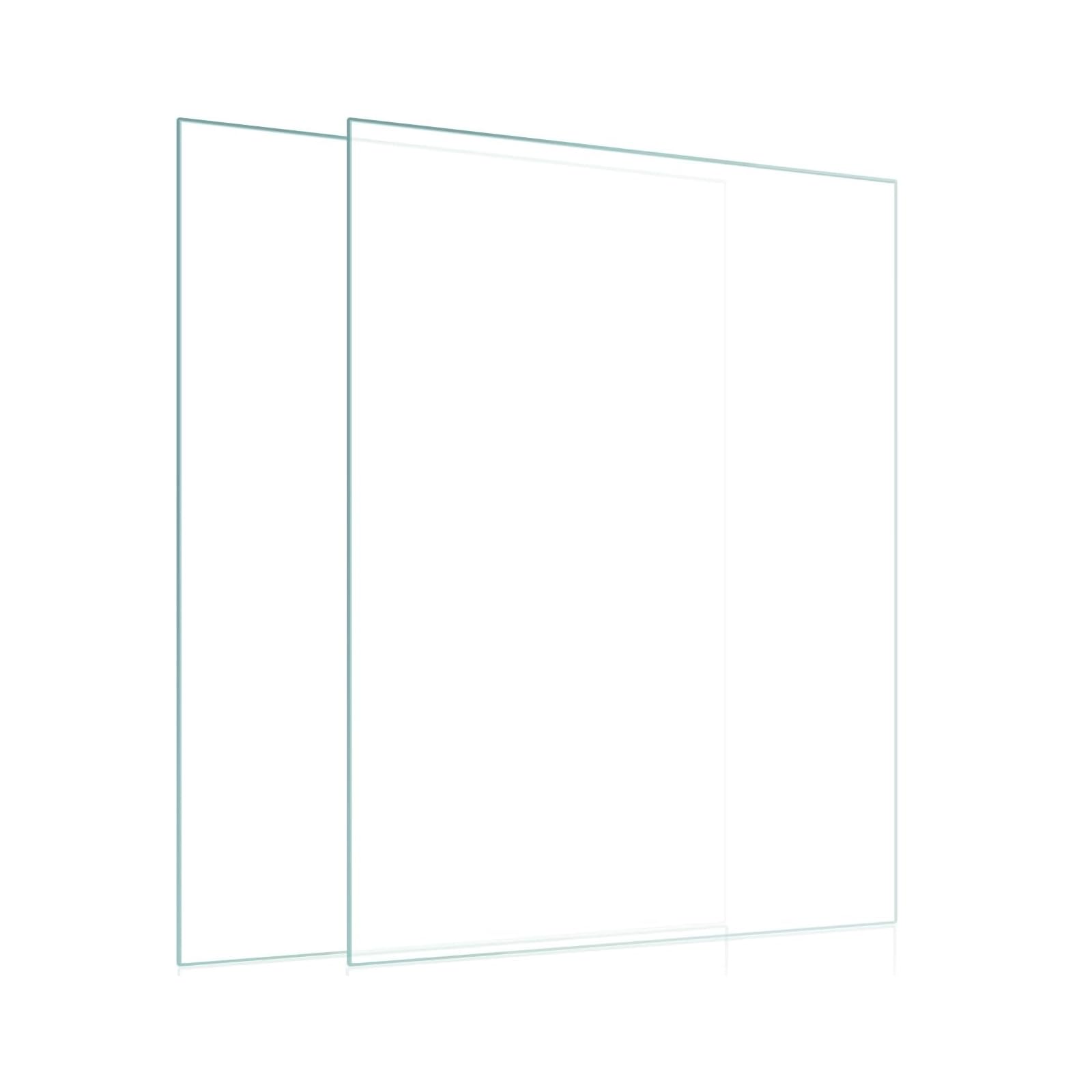 Egofine 4x6 Heat-Strengthened Glass Replacement for Picture Frame (Crystal Clear, 2 Pack), Replacement Glass for 4 by 6 Photo Fr