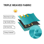 Dwcn Tie Up Curtain-Thermal Insulated Room Darkening Blackout Curtains For Livingroom, Bedroom And Dining Room, Turquoise, W42 X