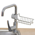 PAVITR Shop Stainless Steel Kitchen and Bathroom Faucet Soap Scrubbers Sponge Holder Rack Hanging Sink Organizer Stand Caddy Rac