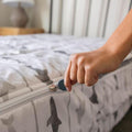 Beddy'S Great White Shark Theme Boys Durable Zipper Bedding For Kids, Bed In A Bag For Kids, White & Gray Sheets & Comforter, In