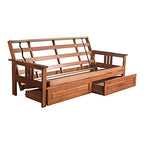 Kodiak Futons Monterey Futon Frame With Drawers, Included, Barbados