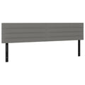Vidaxl Headboards 2 Pcs Dark Gray 35.4"X2"X30.7"/34.6" Fabric
