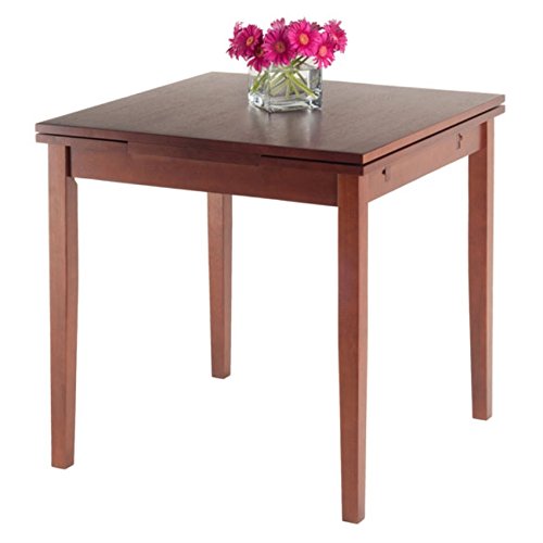 Ergode Wood Pulman Extension Table | Practical & Space-Saving | Walnut Finish | Extends to 48' | Accommodates 4 Guests | Easy Assembly