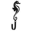 Village Wrought Iron Sea Horse Wall Hook Small