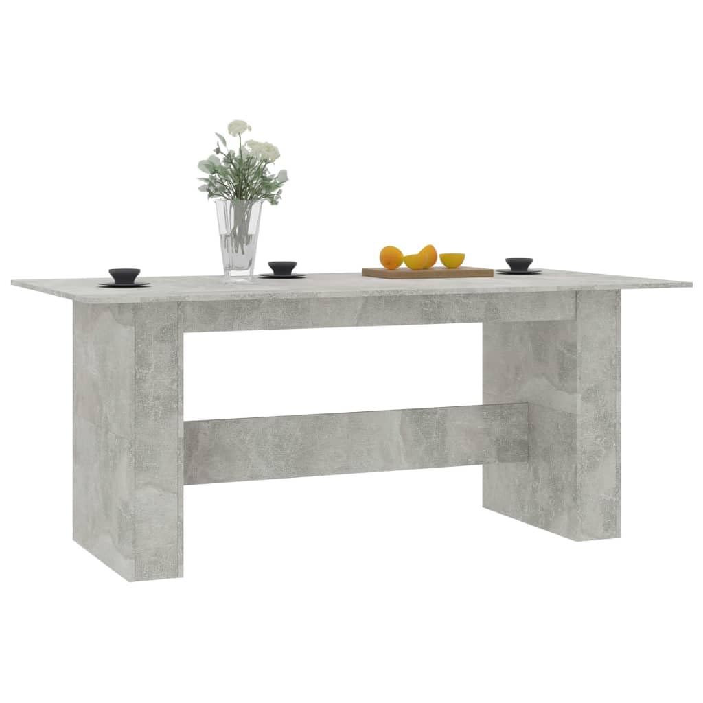 vidaXL Dining Table Concrete Gray 70.8&quot;x35.4&quot;x29.9&quot; Chipboard