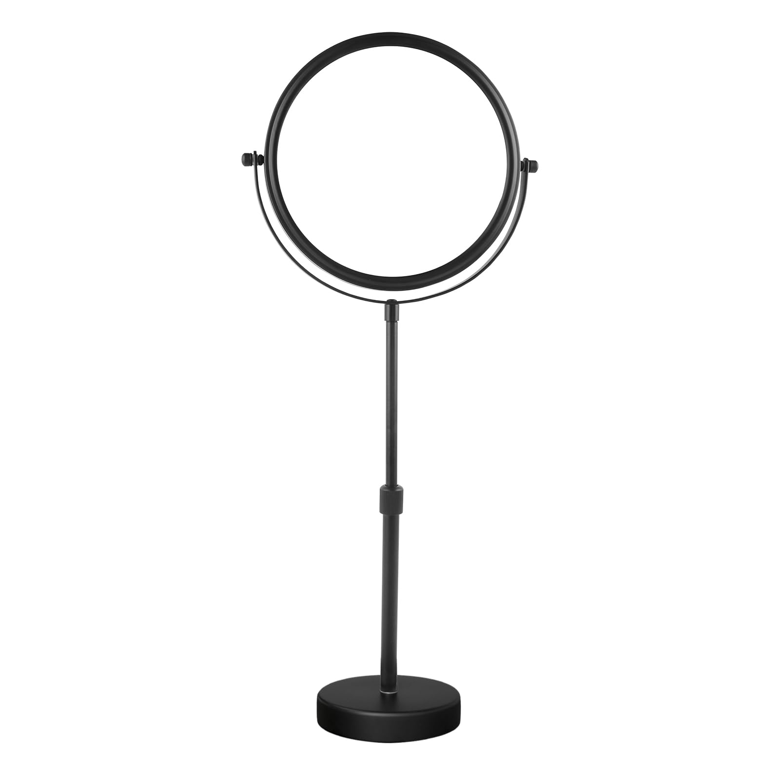 Nicesail Higher Taller Tabletop Makeup Mirror of 8 Inch, 5X Magnified Makeup Mirror Countertop Standing, Height Adjustable, Doub
