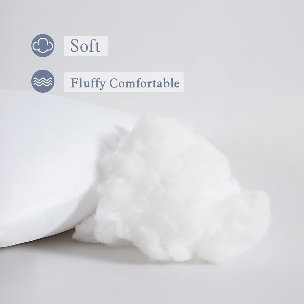 Miulee Set Of 2 Throw Pillow Inserts Premium Pillow Stuffer Rectangle Form For Decorative Cushion Bed Couch Sofa 16X26 Inch