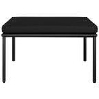 6 Piece Patio Lounge Set with Cushions Black PVC