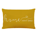 Mfgneh Home Sweet Home Quotes Farmhouse Pillow Covers 12X20 Inch, Decorative Throw Cushion Case, Housewarming Gift, Yellow