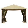 Garden Winds Cedar River Gazebo Replacement Canopy Top Cover - Riplock 350