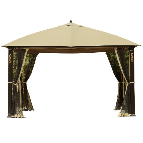 Garden Winds Cedar River Gazebo Replacement Canopy Top Cover - Riplock 350