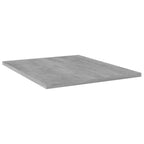 vidaXL 4 pcs Concrete Gray Bookshelf Boards | Simplistic Design | Versatile Use | Easy to Clean | Engineered Wood