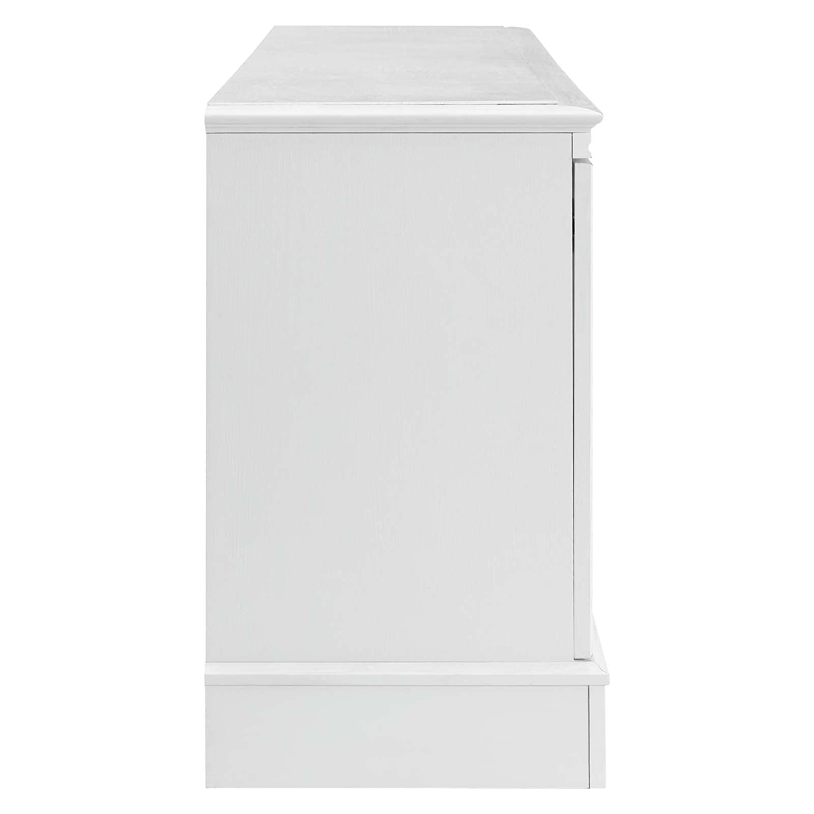 Modway Pacific Coastal Contemporary 59&quot; TV Stand in White, 59 Inch