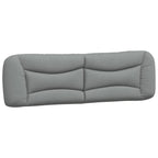vidaXL Upholstered Headboard Cushion in Light Gray - Breathable Fabric, PP Fiber Filling, Wall-Mountable Design, Perfect for Bedroom Decor, Fits 76 Beds