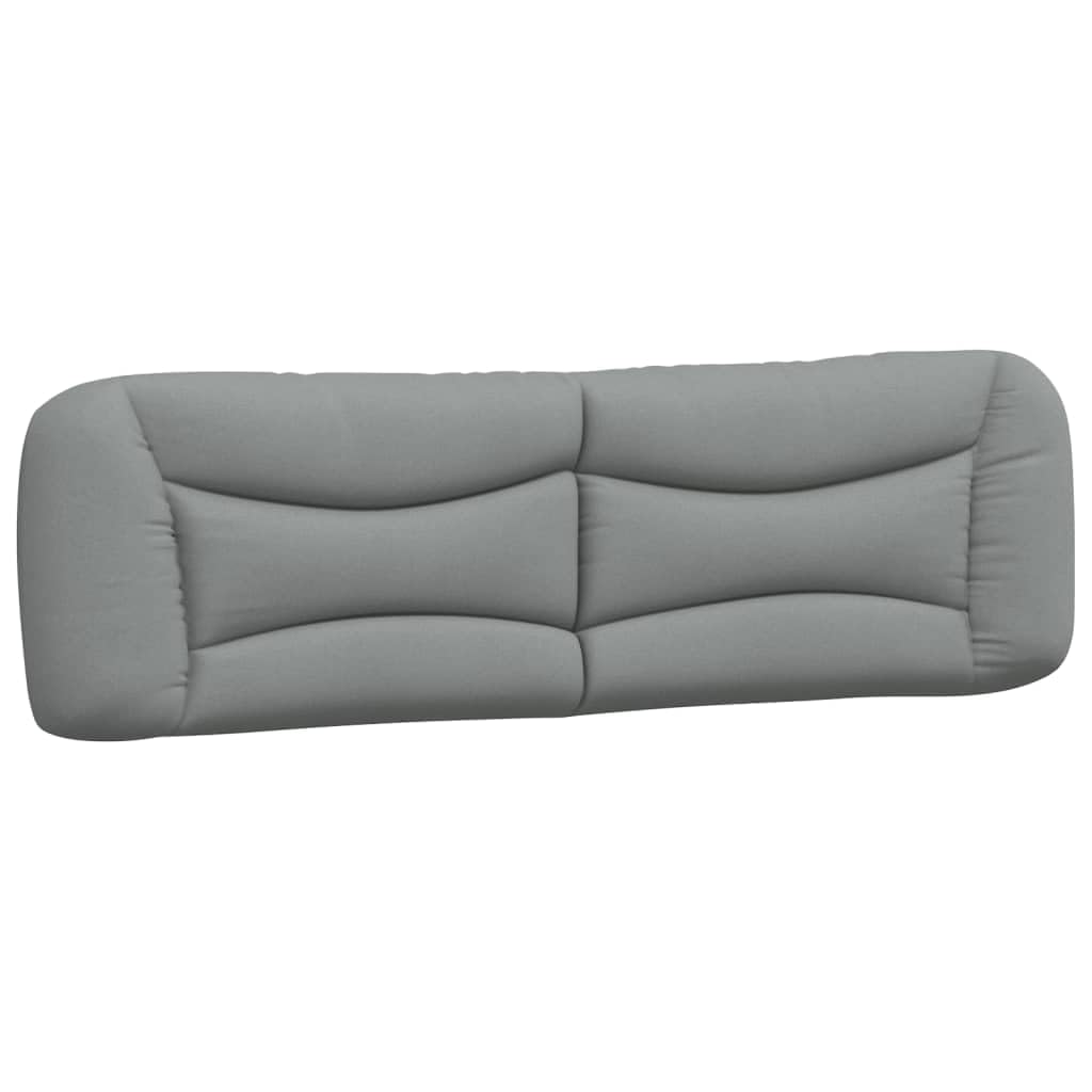 vidaXL Upholstered Headboard Cushion in Light Gray - Breathable Fabric, PP Fiber Filling, Wall-Mountable Design, Perfect for Bedroom Decor, Fits 76 Beds