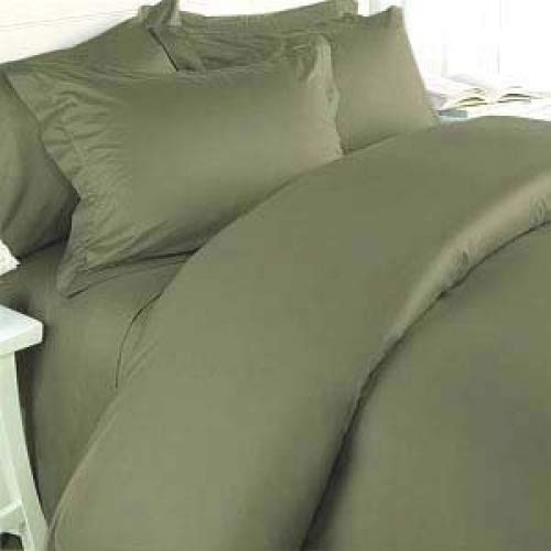 Elegance Linen 1800 Thread Count Egyptian Quality Wrinkle Resistant Ultra Soft Luxurious 3Pc Duvet Cover Set, Solid, King/Cal-Ki