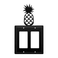 Village Wrought Iron Pineapple Double GFCI Cover