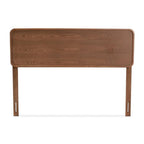 Baxton Studio Mailene Mid-Century Modern Walnut Brown Finished Wood Queen Size Headboard
