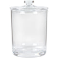 ForPro Professional Collection Acrylic Apothecary Jar with Lid, 60 Oz Storage Container for Bathroom, Kitchen and Office, 7.75 x