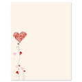 Seeds Of Love Letter Paper - Decorative Stationery With Heart Border, Printable Valentine'S Day, Wedding & Bridal Shower, & Invi