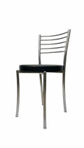 Rishi Ventures Rishvia Steel Dining Chair With Cushioned Seat & Chrome Finish, Multipurpose Metal Chair