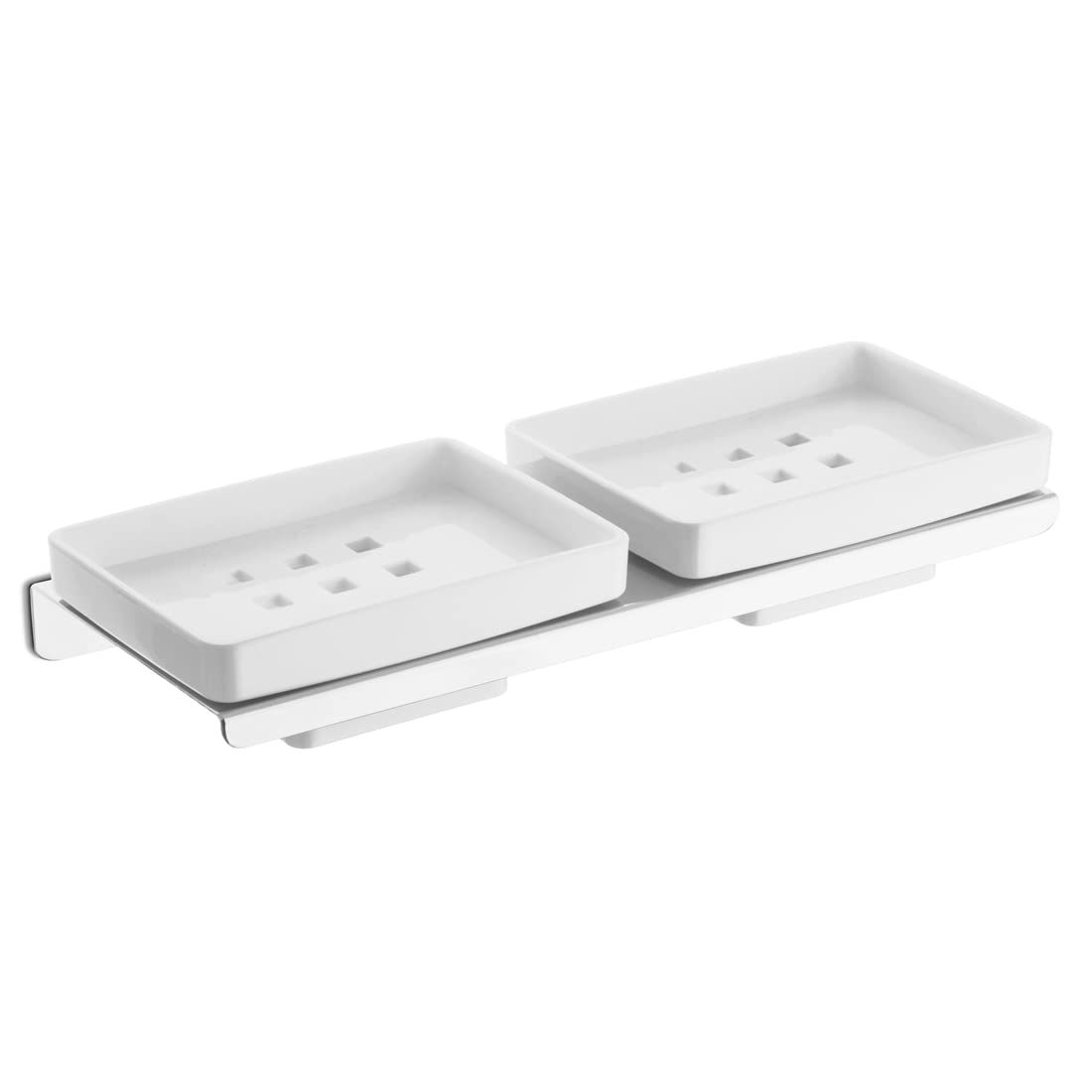 ALTON AQB9203 SS304 Grade, Double Soap Dish, Wall Mounted, Black (Silver)