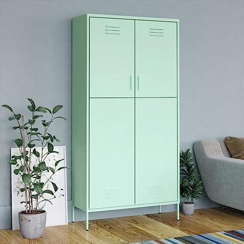 vidaXL Wardrobe Mint 35.4x19.7x70.9 Steel