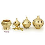Brass Burner Emboss High Base Net Top 2.5' Hx2.75 D