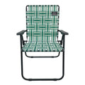 MOUNTAIN SUMMIT GEAR Retro Webbed Camping Chair - Lightweight, Foldable, Durable Steel Frame, 300lb Capacity, Vintage Stripes by