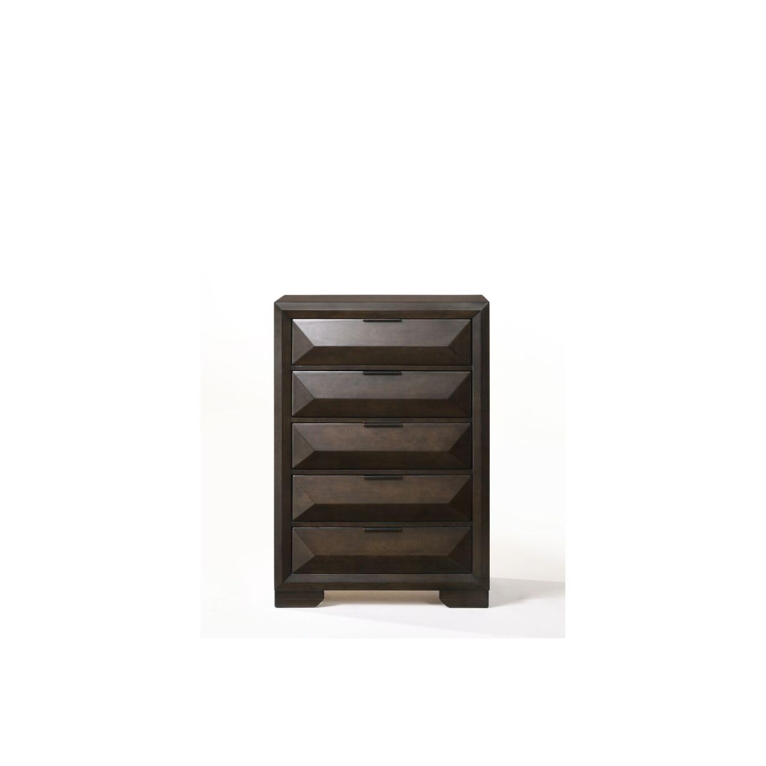 Acme Merveille Wood and Metal 5-Drawers Bedroom Chest in Espresso