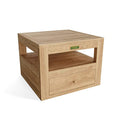 Anderson Teak Teak Copacabana Side Table Outdoor Modern Storage Teak Wood
