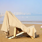 Phf Cooling Waffle Blanket Twin Size, Lightweight 60% Rayon Derived From Bamboo & 40% Cotton Breathable Blanket For Hot Sleepers, Soft And Luxury For Bed Couch And Sofa, 66'X90', Beige