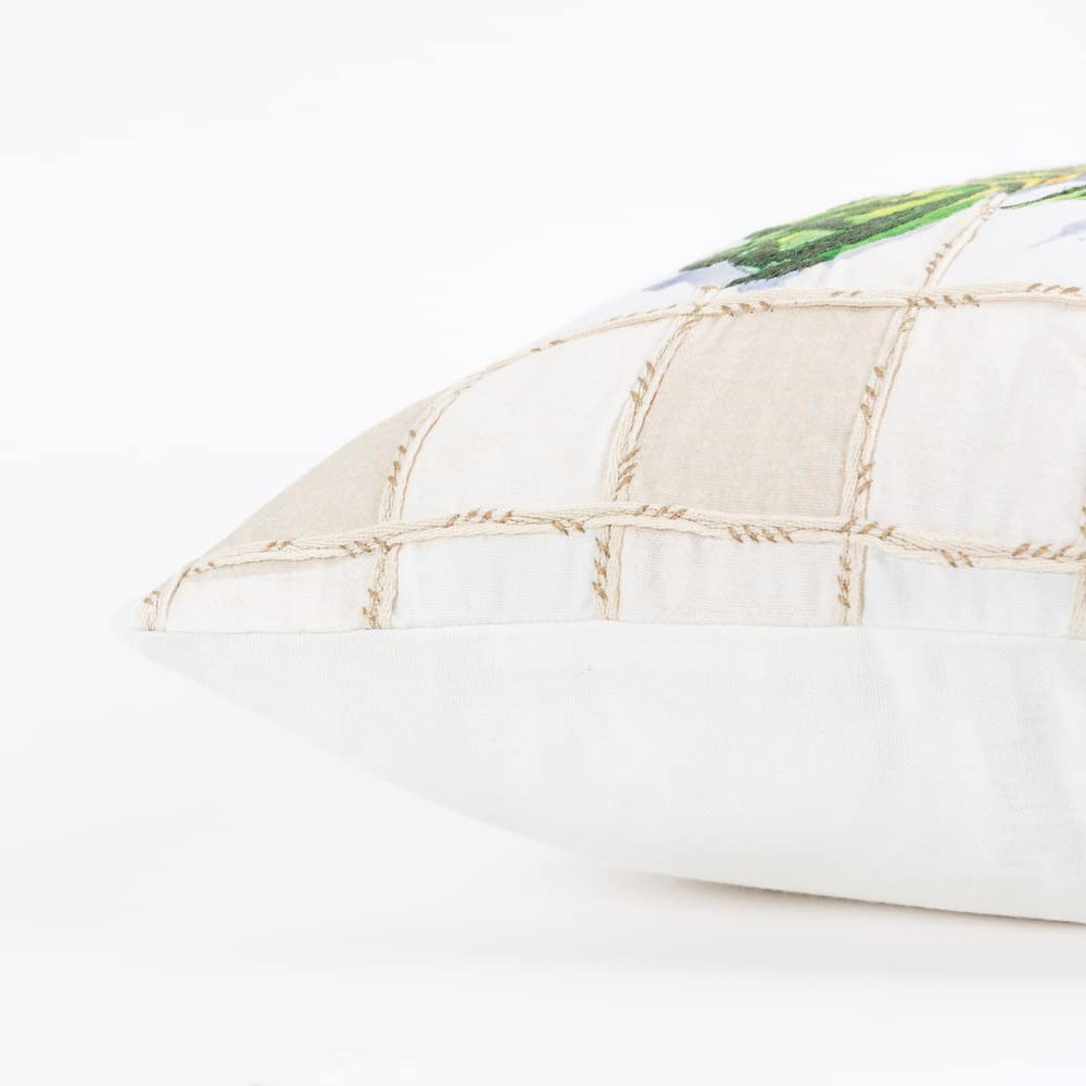 Rizzy Home 20" x 20" Poly Filled Pillow with Cotton Duck Cover-Multi