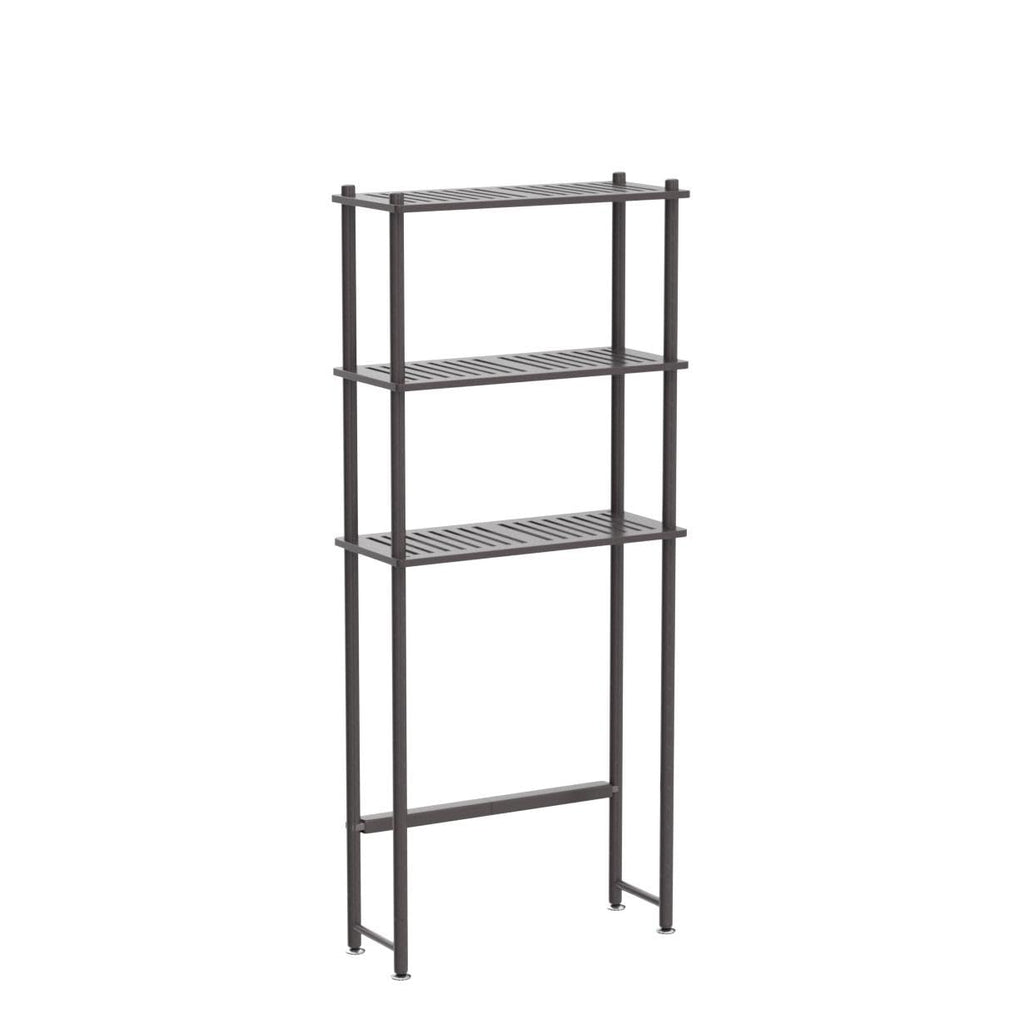 Amazerbath Bamboo Over The Toilet Storage Shelf, Over Toilet Bathroom Organizer Rack, 3-Tier Bathroom Shelves Over Toilet, Space Saver, Espresso