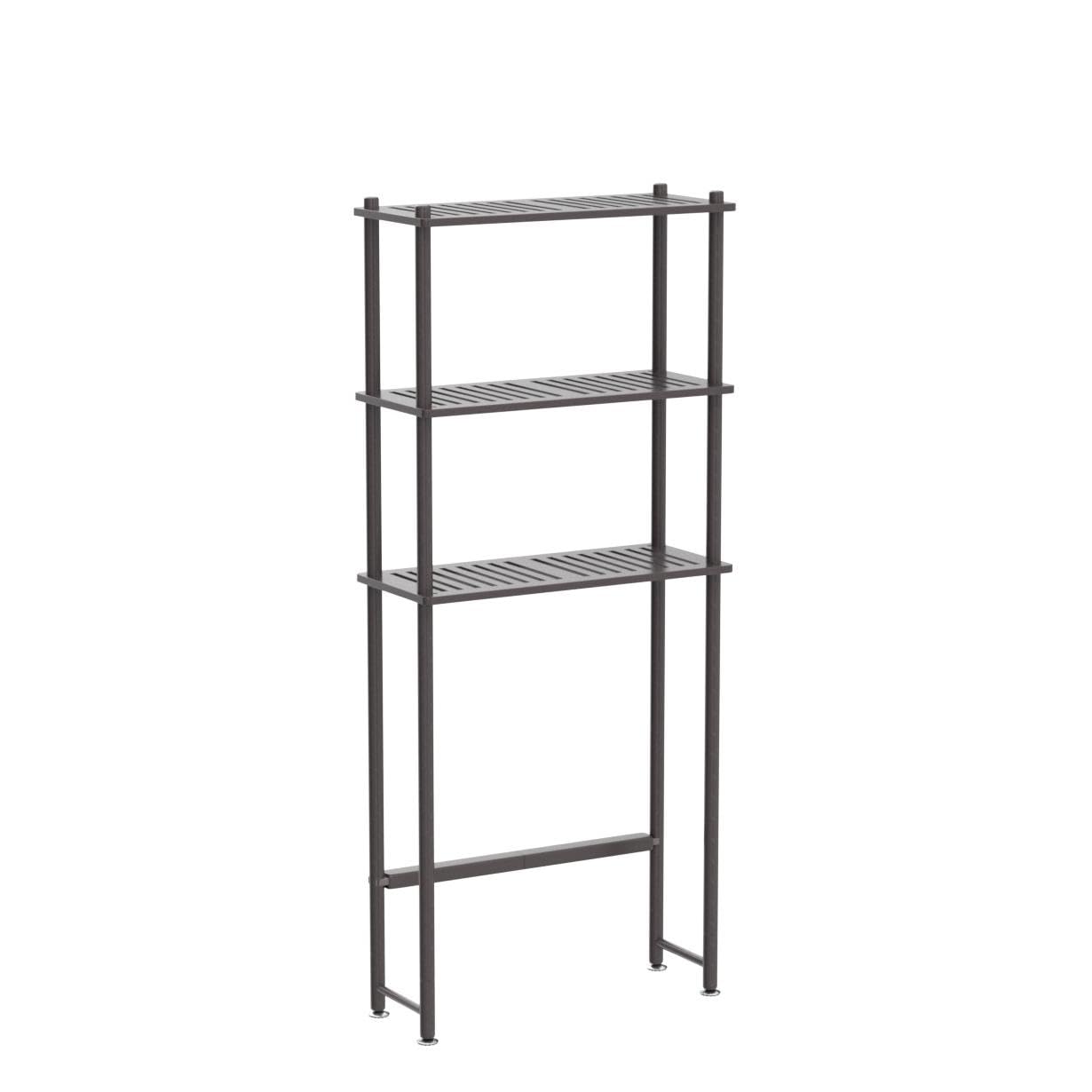Amazerbath Bamboo Over The Toilet Storage Shelf, Over Toilet Bathroom Organizer Rack, 3-Tier Bathroom Shelves Over Toilet, Space Saver, Espresso