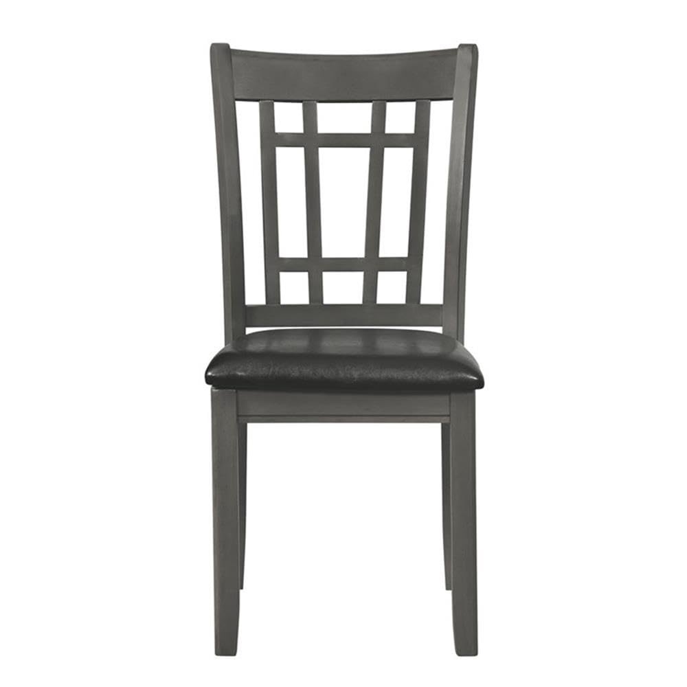 Coaster Furniture LAVON Padded Dining Espresso and Medium Grey (Set of 2) Side Chair 38.25" H x 21" W x 18" D Black 108212