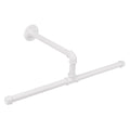 Jeasor Industrial Pipe Clothes Rack Floating DIY Wall Mounted, Heavy Duty Rustic Vintage Clothing Rod, Metal Garment Bar Space-S