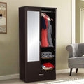 Hometown Utsav Engineered Wood Two Door Wardrobe In Wenge Colour